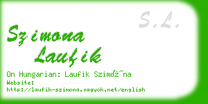 szimona laufik business card